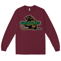 Burgundy utah grizzlies Long Sleeve Tee - linhVisuals