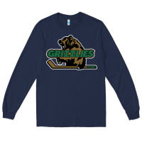 Navy utah grizzlies Long Sleeve Tee - linhVisuals