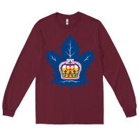 Burgundy toronto marlies Long Sleeve Tee - linhVisuals