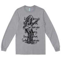 Heather Grey michael schenker müsïc Long Sleeve Tee - linhVisuals