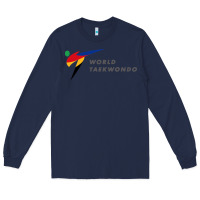 Navy world taekwondo sports Long Sleeve Tee - linhVisuals