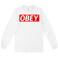 White obey Long Sleeve Tee - linhVisuals