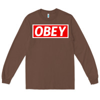Chestnut obey Long Sleeve Tee - linhVisuals