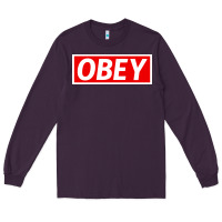 Plum obey Long Sleeve Tee - linhVisuals