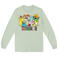 Matcha hello summer drink Long Sleeve Tee - CowhideDigitalArt