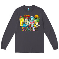 Smoke hello summer drink Long Sleeve Tee - CowhideDigitalArt