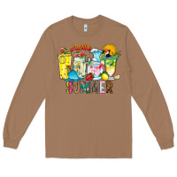 Toasted Coconut hello summer drink Long Sleeve Tee - CowhideDigitalArt