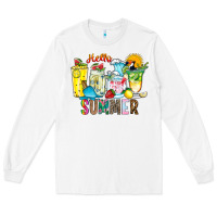 White hello summer drink Long Sleeve Tee - CowhideDigitalArt