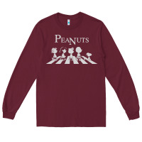 Burgundy peanuts Long Sleeve Tee - linhVisuals