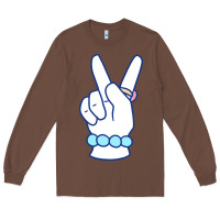 Chestnut girl peace sign Long Sleeve Tee - linhVisuals