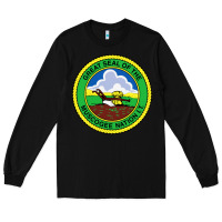 Black great seal of the muscogee nation Long Sleeve Tee - linhVisuals