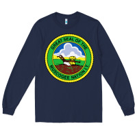 Navy great seal of the muscogee nation Long Sleeve Tee - linhVisuals