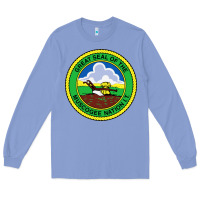 Colony Blue great seal of the muscogee nation Long Sleeve Tee - linhVisuals