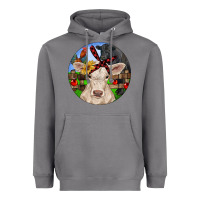 Storm Christmas Charolais Calf Black Angus Bull And Roos Heavyweight Hoodie - RanaPortraitStore