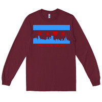 Burgundy sweet home chicago Long Sleeve Tee - linhVisuals