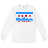 White sweet home chicago Long Sleeve Tee - linhVisuals