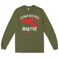 Army Green 5 stars crawfish boil master big red lobster Long Sleeve Tee - linhVisuals