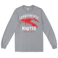 Heather Grey 5 stars crawfish boil master big red lobster Long Sleeve Tee - linhVisuals
