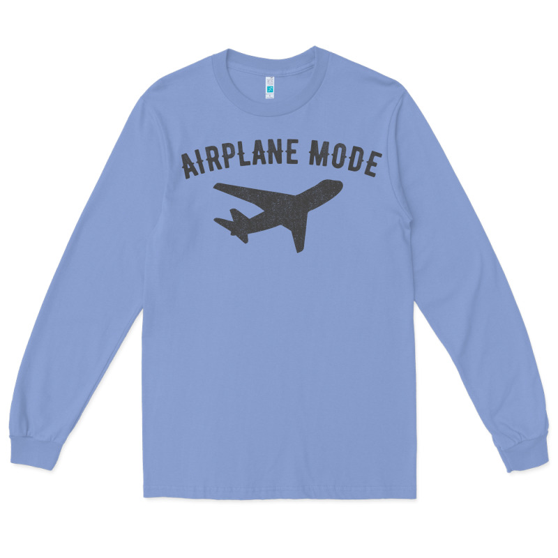 Airplane Mode Funny Traveling Design With Flying Plane Long Sleeve Tee by linhVisuals | Teevron