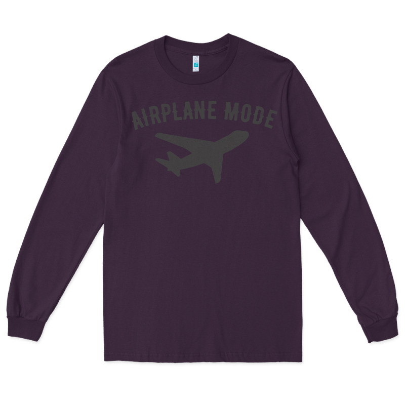 Airplane Mode Funny Traveling Design With Flying Plane Long Sleeve Tee by linhVisuals | Teevron
