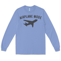 Colony Blue airplane mode funny traveling design with flying plane Long Sleeve Tee - linhVisuals