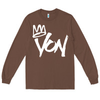 Chestnut KING VON MERCH Long Sleeve Tee - linhVisuals