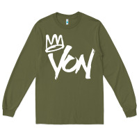 Army Green KING VON MERCH Long Sleeve Tee - linhVisuals