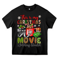 Black this is my christmas movie watching blanket Heavy Core Tee - OliviaCreatesArt