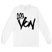 White KING VON Long Sleeve Tee - linhVisuals