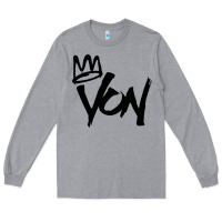 Heather Grey KING VON Long Sleeve Tee - linhVisuals