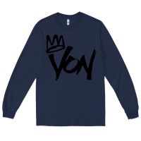 Navy KING VON Long Sleeve Tee - linhVisuals
