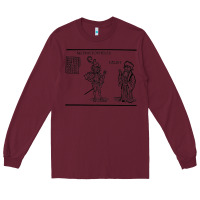 Burgundy doctor faustus vintage illustration design Long Sleeve Tee - linhVisuals