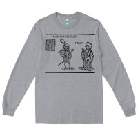 Heather Grey doctor faustus vintage illustration design Long Sleeve Tee - linhVisuals