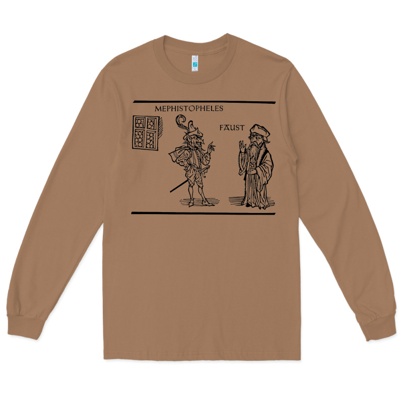 Doctor Faustus Vintage Illustration Design Long Sleeve Tee by linhVisuals | Teevron