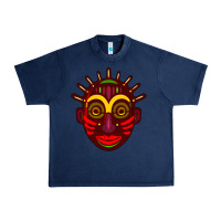 Navy african masks 2 Urban Heavy Tee - BundleAndBundleShop