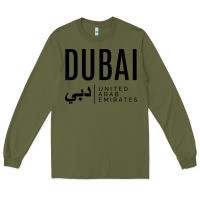 Army Green dubai united arab emirates Long Sleeve Tee - linhVisuals