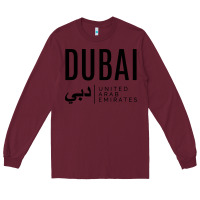 Burgundy dubai united arab emirates Long Sleeve Tee - linhVisuals