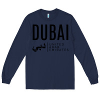 Navy dubai united arab emirates Long Sleeve Tee - linhVisuals