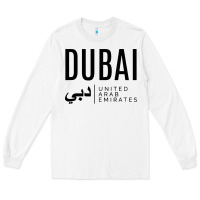 White dubai united arab emirates Long Sleeve Tee - linhVisuals