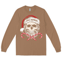 Toasted Coconut bah humbug skull santa hat christmas funny quote Long Sleeve Tee - linhVisuals