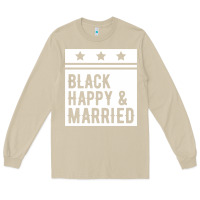 Mushroom black happy & married funny wedding gifts Long Sleeve Tee - linhVisuals