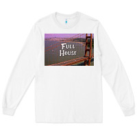 White f u l l h o u s e Long Sleeve Tee - linhVisuals