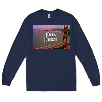 Navy f u l l h o u s e Long Sleeve Tee - linhVisuals