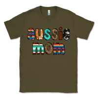 Army Green Aussie mom Classic Tee - CowCowDesign