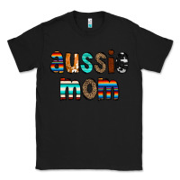 Black Aussie mom Classic Tee - CowCowDesign