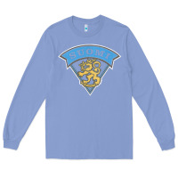 Colony Blue faded style suomi finland lion design Long Sleeve Tee - linhVisuals