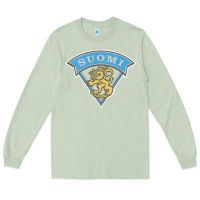 Matcha faded style suomi finland lion design Long Sleeve Tee - linhVisuals