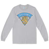 Moon Dust faded style suomi finland lion design Long Sleeve Tee - linhVisuals