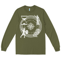 Army Green the four stoic virtues   stoicism Long Sleeve Tee - linhVisuals
