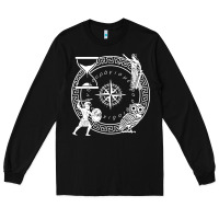 Black the four stoic virtues   stoicism Long Sleeve Tee - linhVisuals
